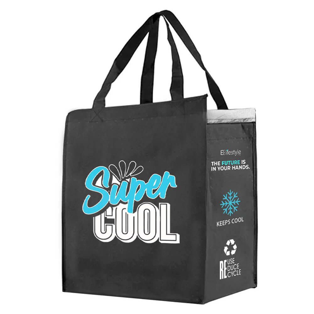 Reusable Cooler Shopper Bag- Non-Woven- Plain Design