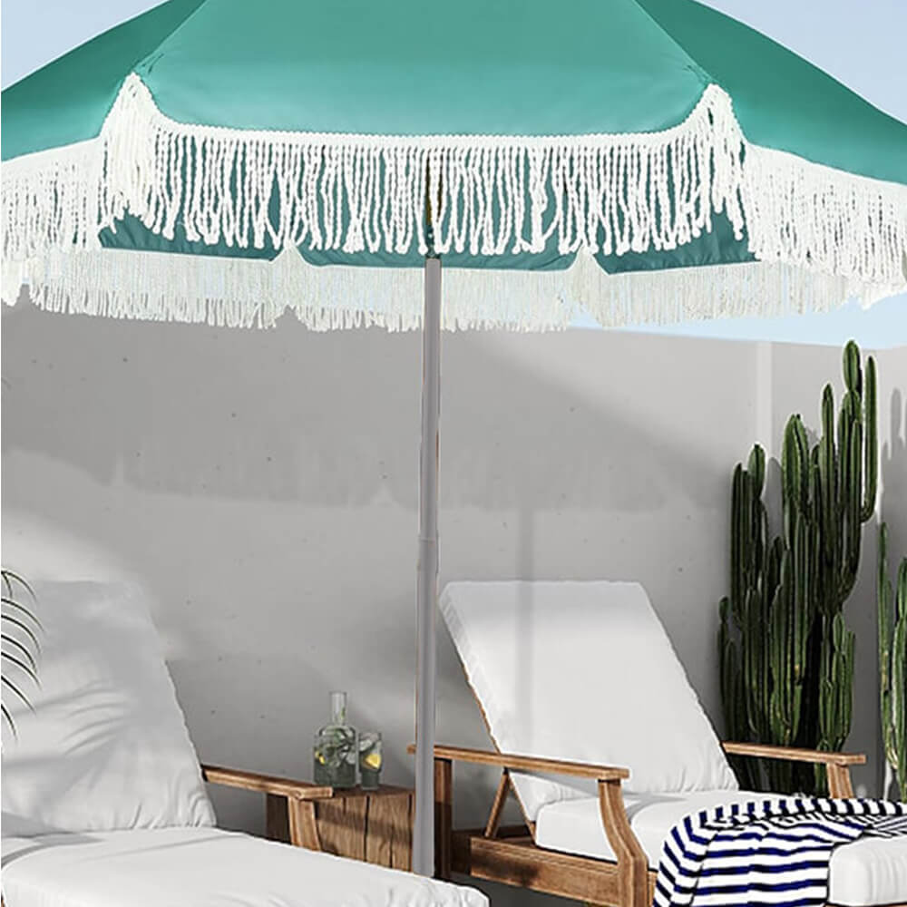 Sombrilla de playa con borlas - UV30+