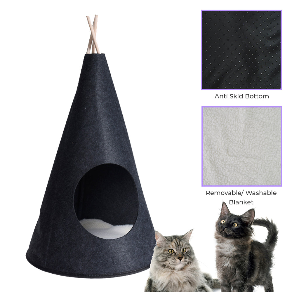 Katzenbett Tipi – Zeltform