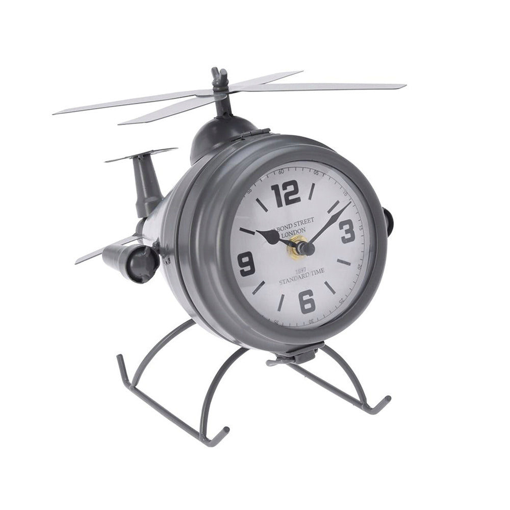 Reloj de Mesa - Modelo Helicóptero de Metal