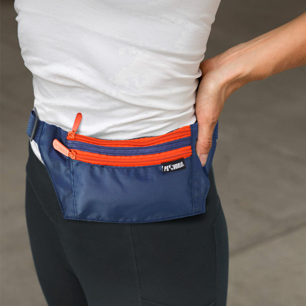 Reise-Hüftgürtel – Moon-Bag mit 2 Taschen und verstellbarem Riemen
