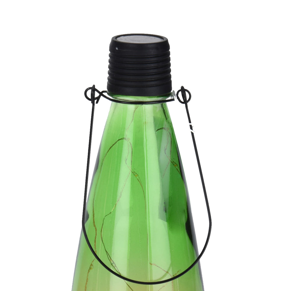 Solarenergie-Lampe, LED-Licht in Glasflasche mit Halterung, Lastabwurflicht